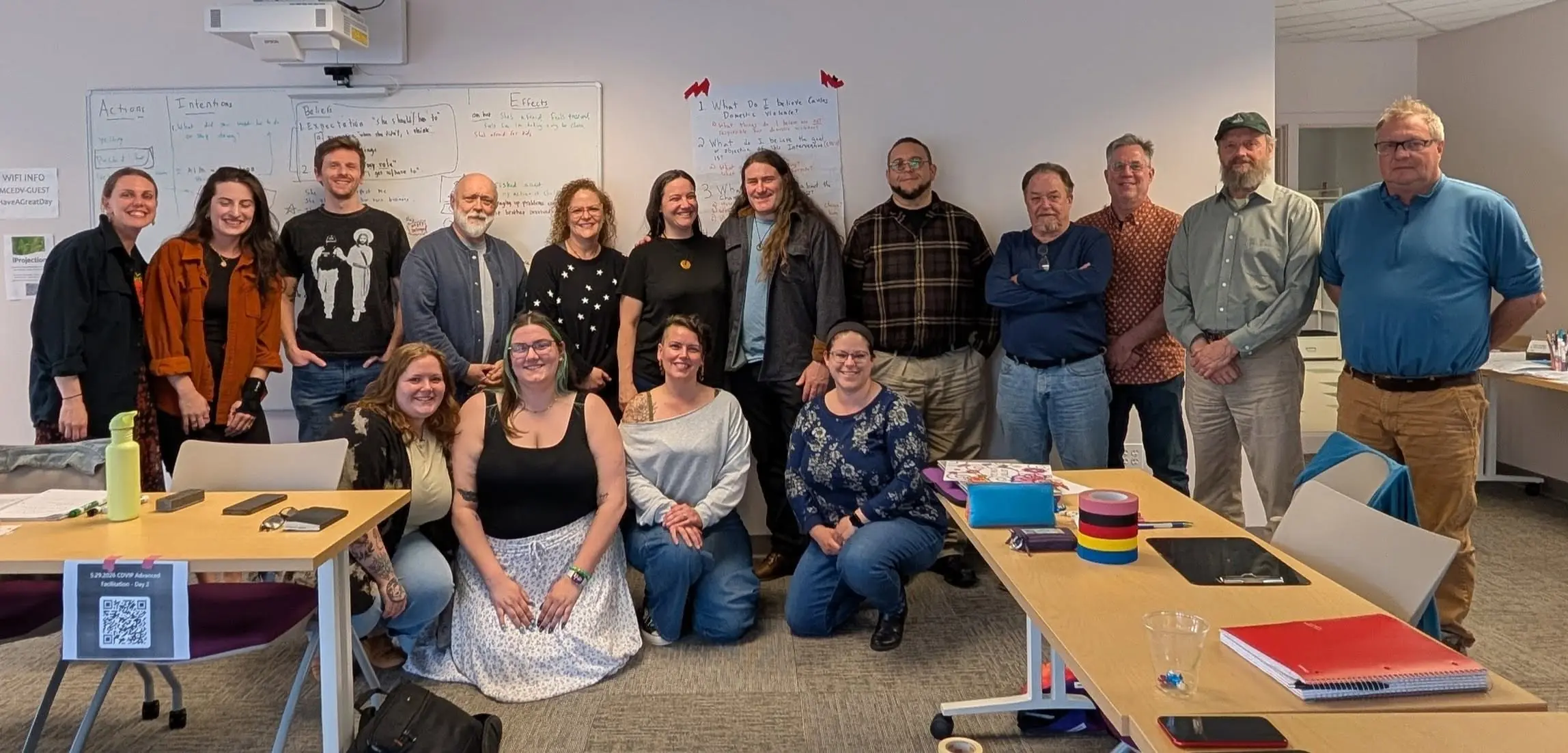 Statewide CDVIP directors and facilitators gathered for a training in 2026